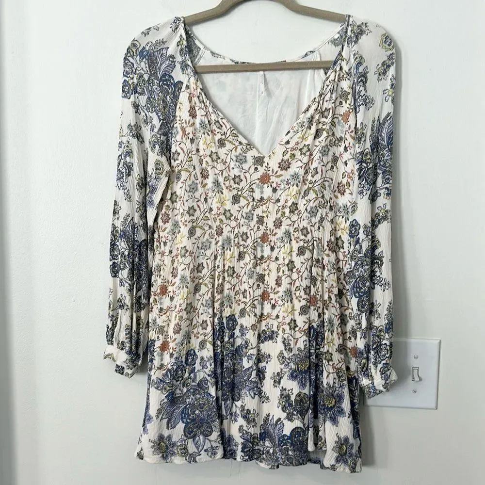 Free People Lucky Loosey Flowy Mini Dress XS